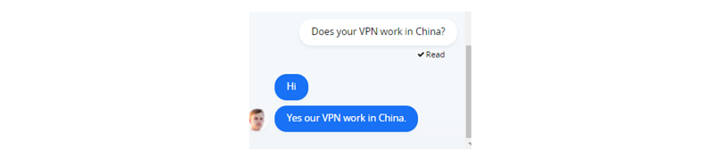 A screenshot of CactusVPN customer support response