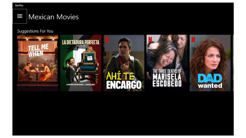 A screenshot of FrootVPN unblocking Netflix Mexico