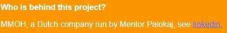 Who's behind the project
