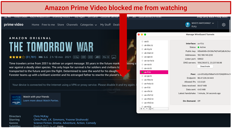 Graphic showing APV blocking access to its platform using Trust.Zone's VPN