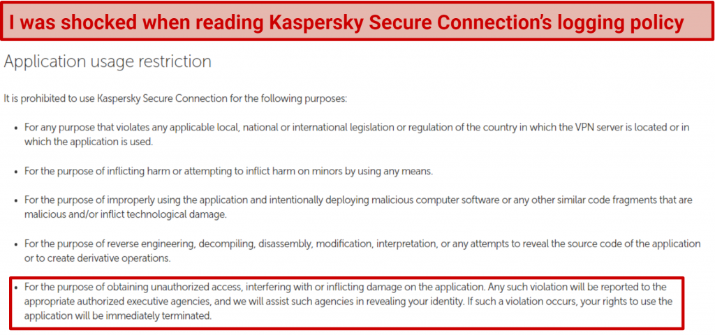 Graphic showing Kaspersky Secure logging practices