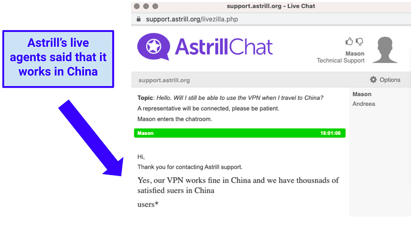 astrill vpn ban china