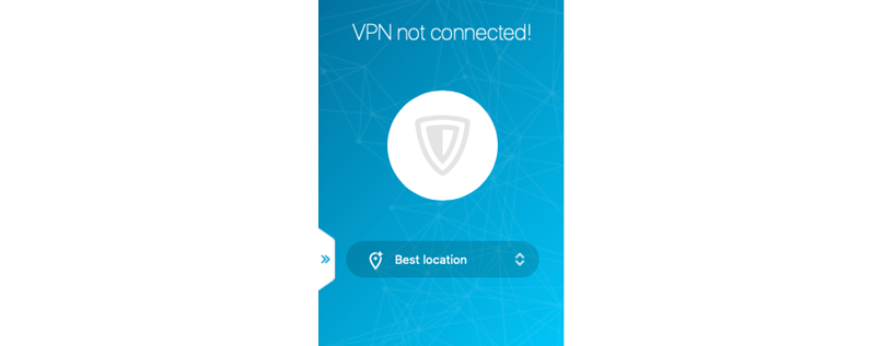A screenshot of ZenMate's app best location feature