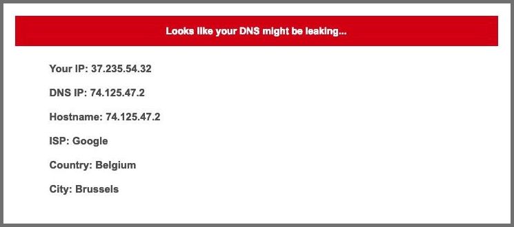 DNS leak test 