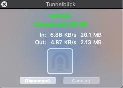Tunnelblick interface