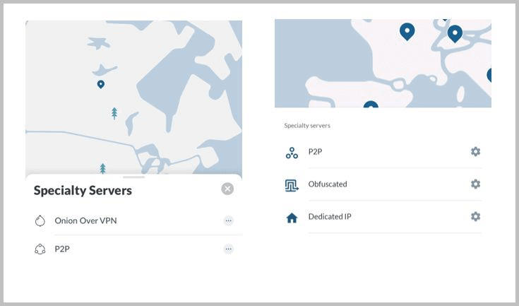 NordVPN specialiteitsservers
