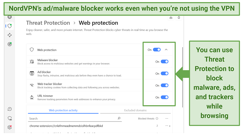 Screenshot of the Threat Protection feature on Windows