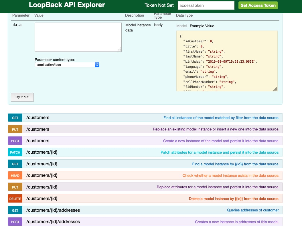 Aliznet API Explorer