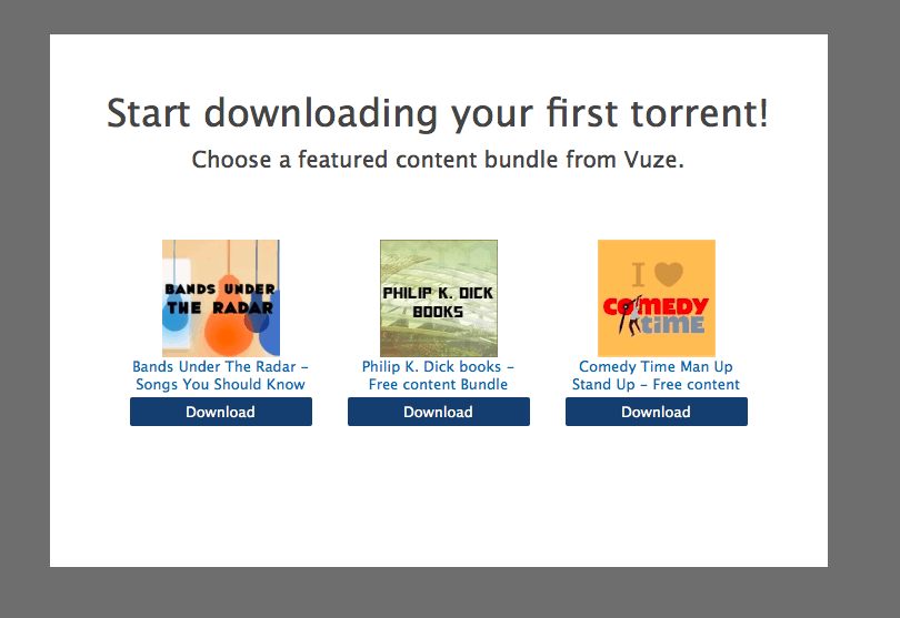 Start downloading