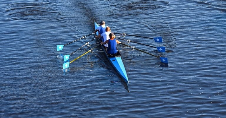 Rowers on a River