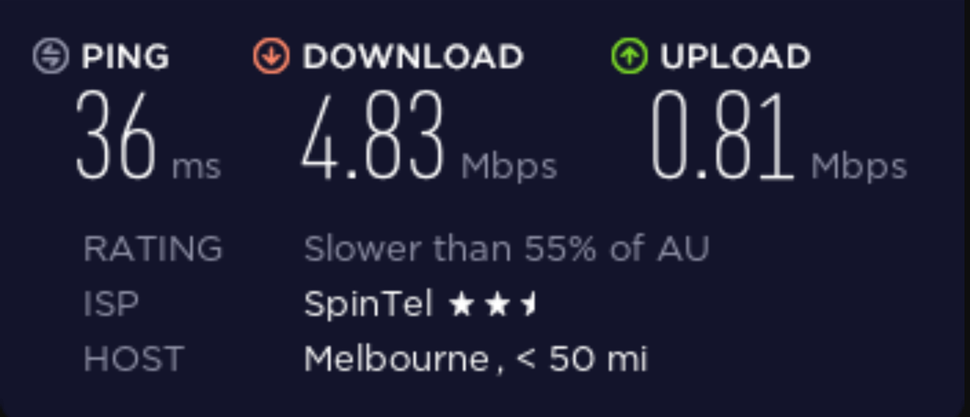 Speed test before connecting to casvpn.