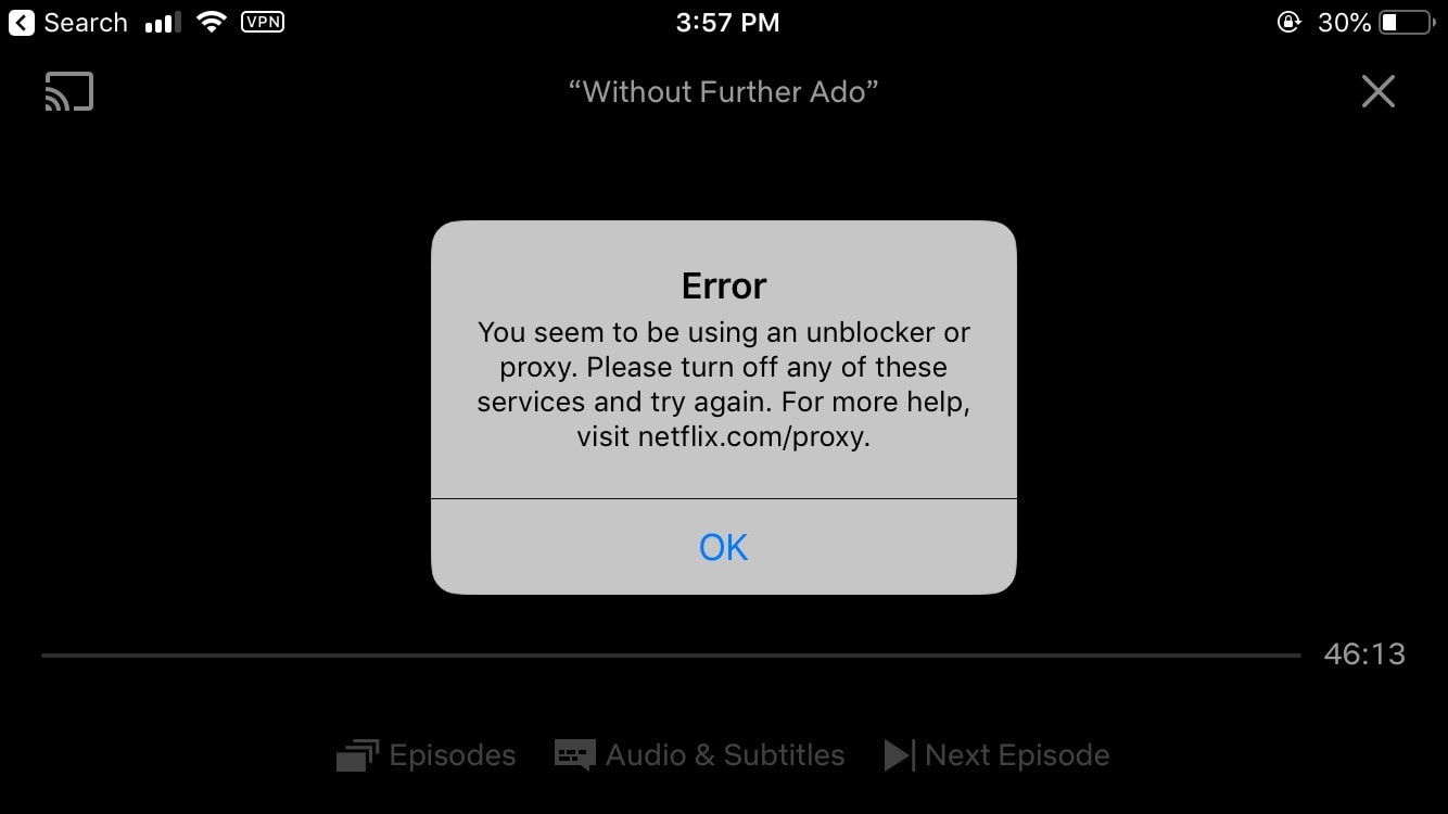 Netflix error