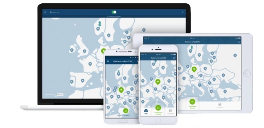 Petit assortiment de dispositifs technologiques compatibles avec NORDVPN