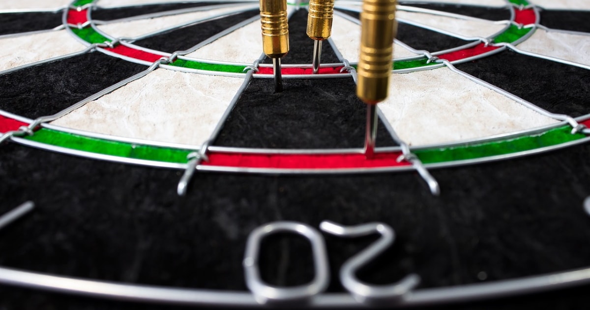 Darts on a Dartboard