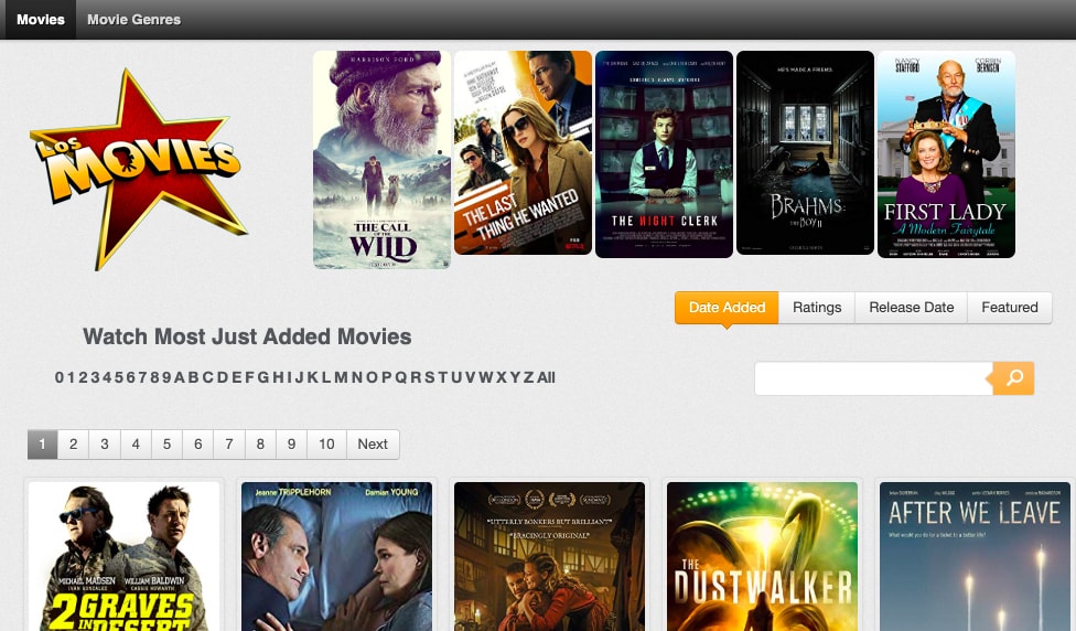 Los Movies Homepage