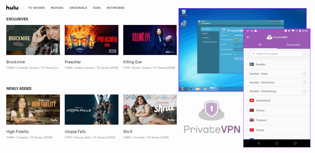 Hulu Website Screenshot