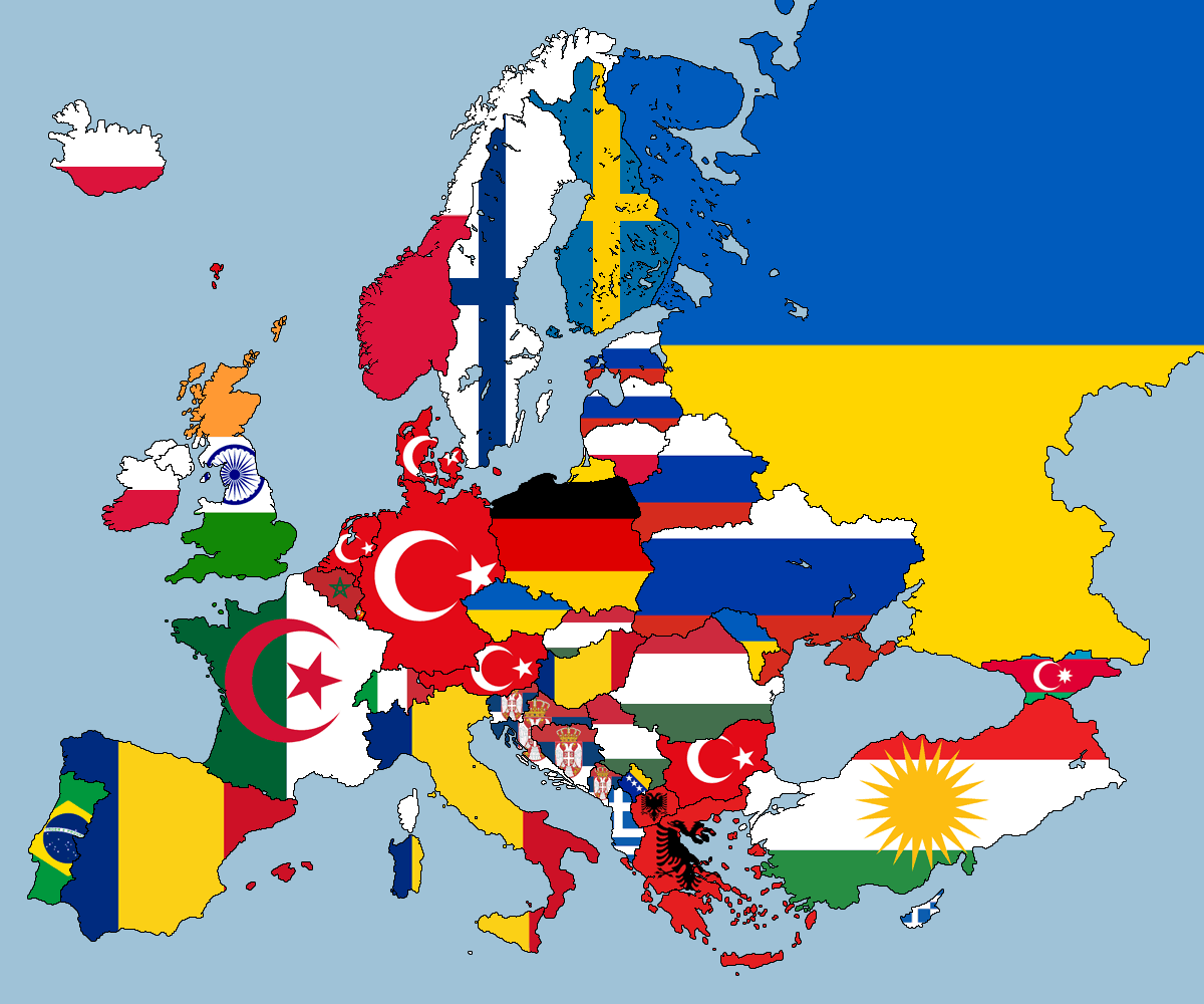 What is The Second Largest Nationality Living In Each European Country