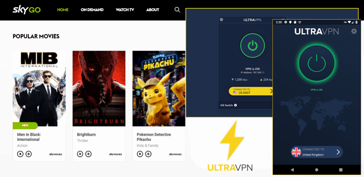 Sky Go - UltraVPN