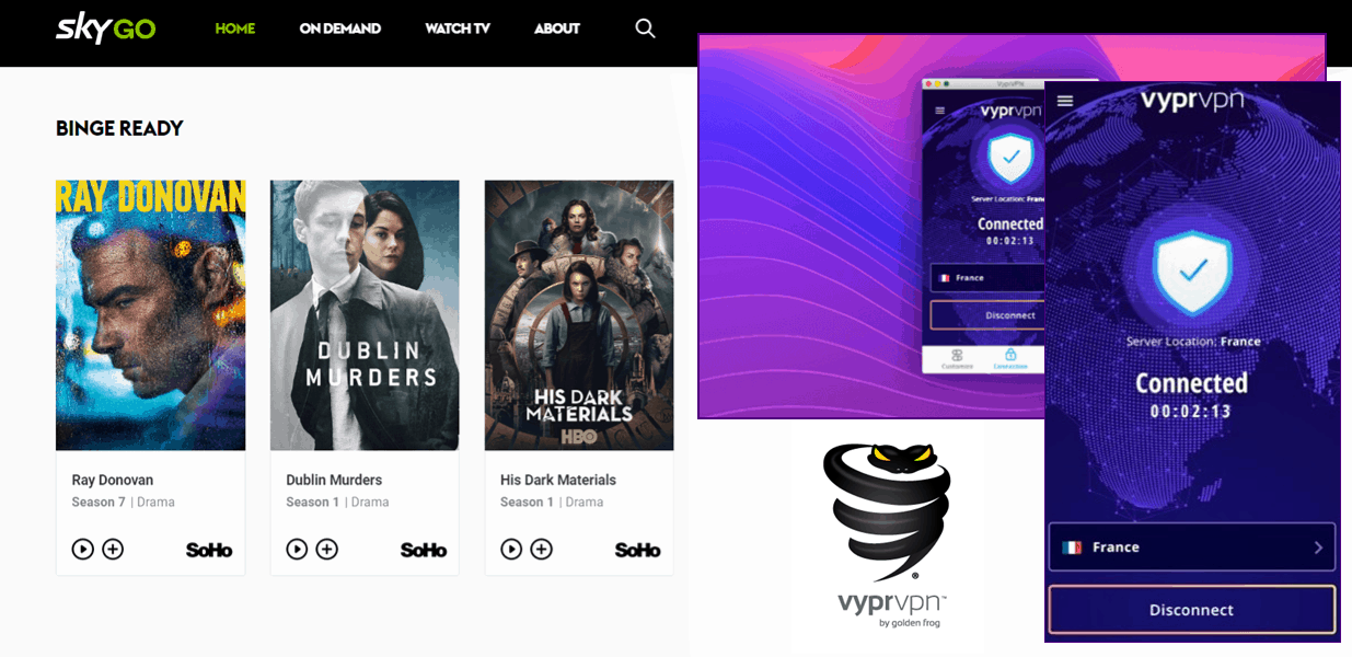 Sky Go - VyprVPN