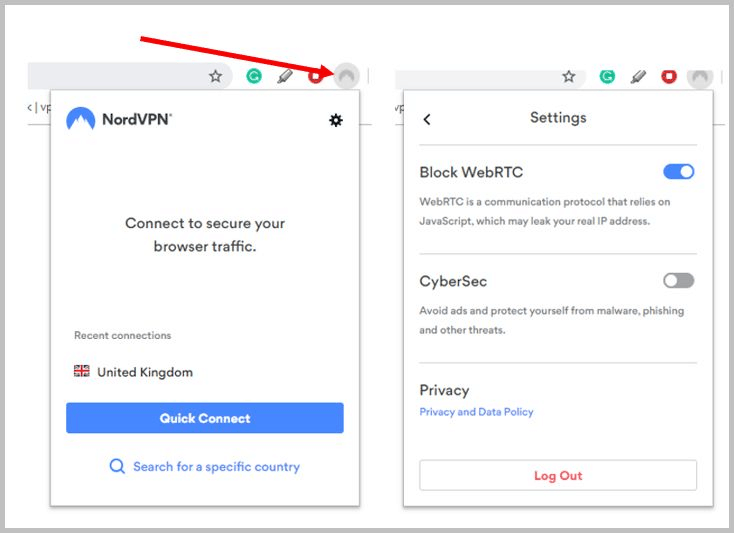 nordvpn extensions