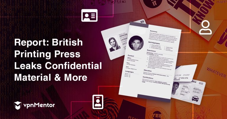 Report: British Printing Press Leaks Confidential Material & More