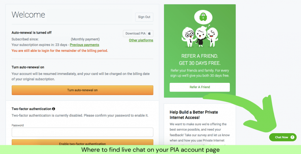cancel private internet access subscribption cancel private internet access subscribption
