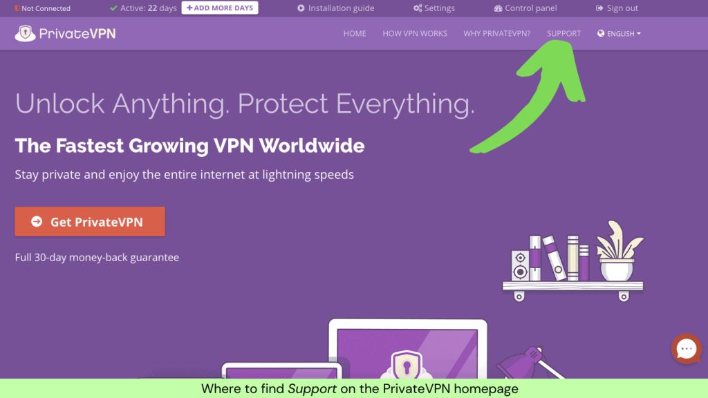 PrivateVPN Support
