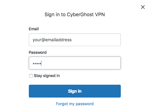 cyberghost login password cyberghost login password