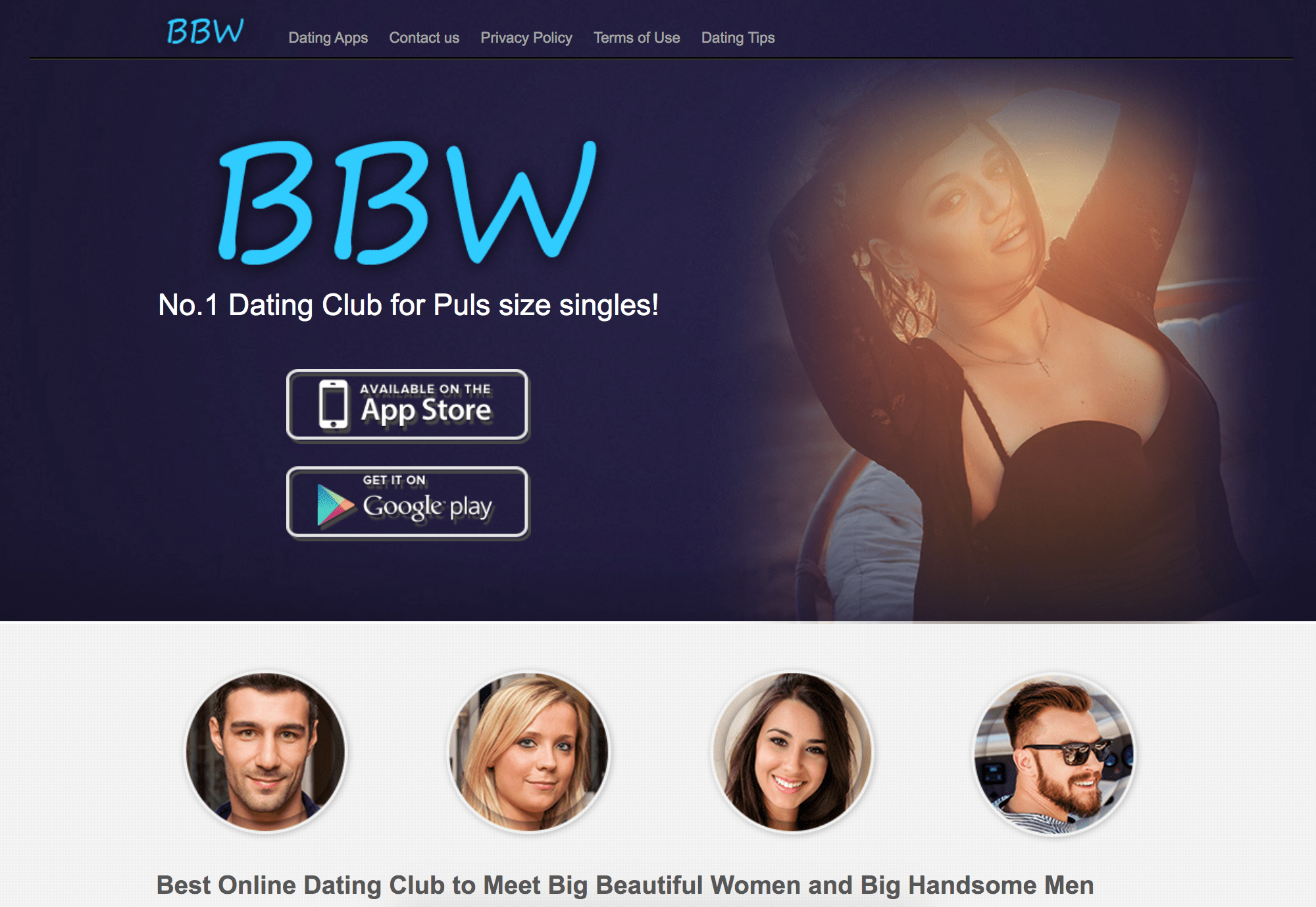 big beautiful women dating app website