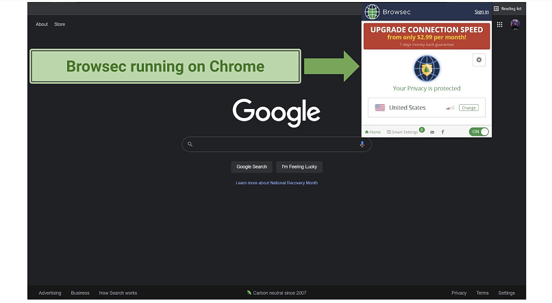 Free VPN Chrome Extension - Browsec