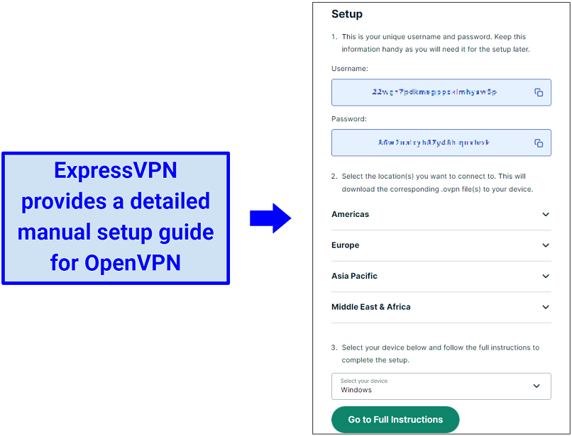 Capture d'écran d'ExpressVPN