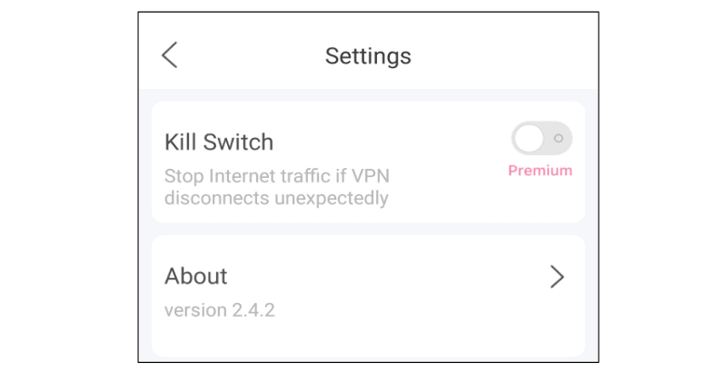 TikVPN settings Android