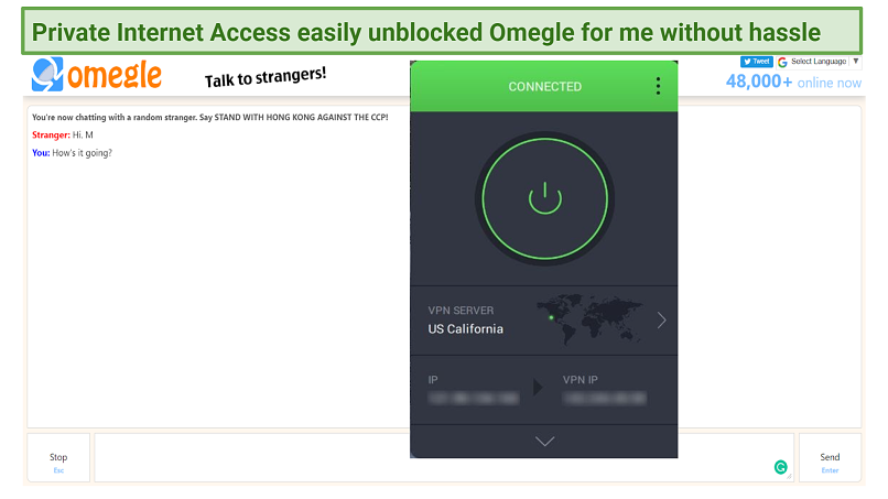 Graphic showing CyberGhost's server network
