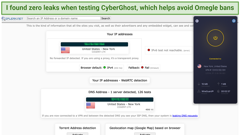 Videochat Extension - IP Locator for Omegle