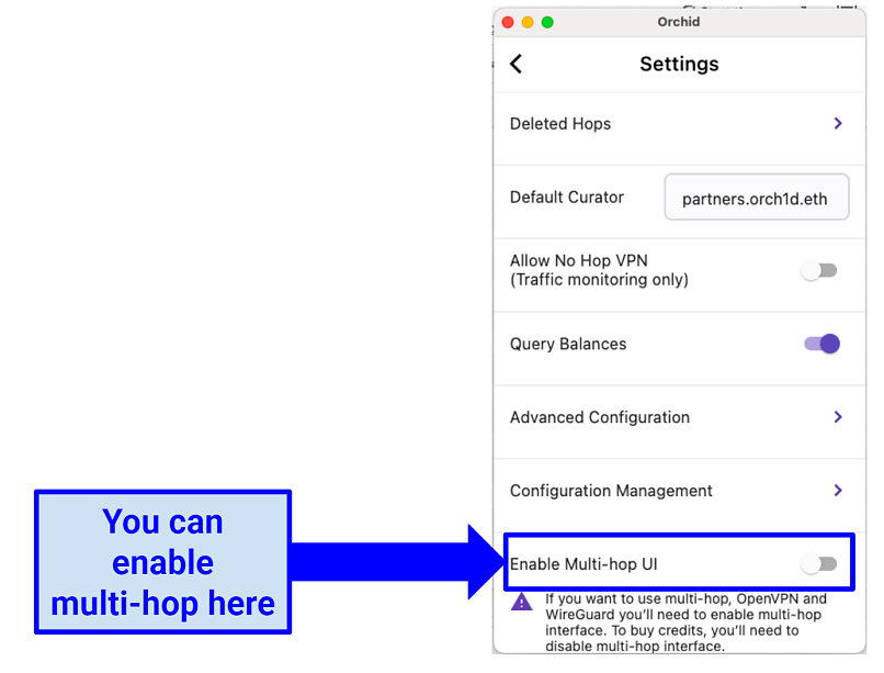 Image showing Orchid VPN app and connect button