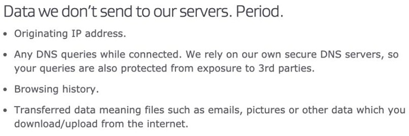 A screenshot of AVG's privacy policy