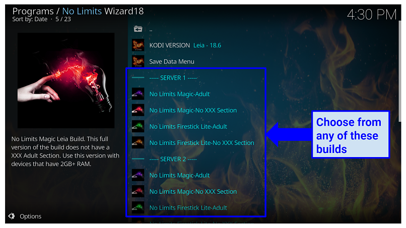 how to use kodi no limits