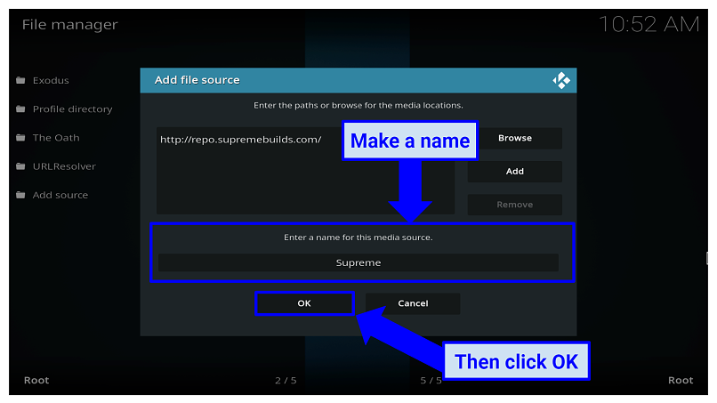 Graphic showing file source name