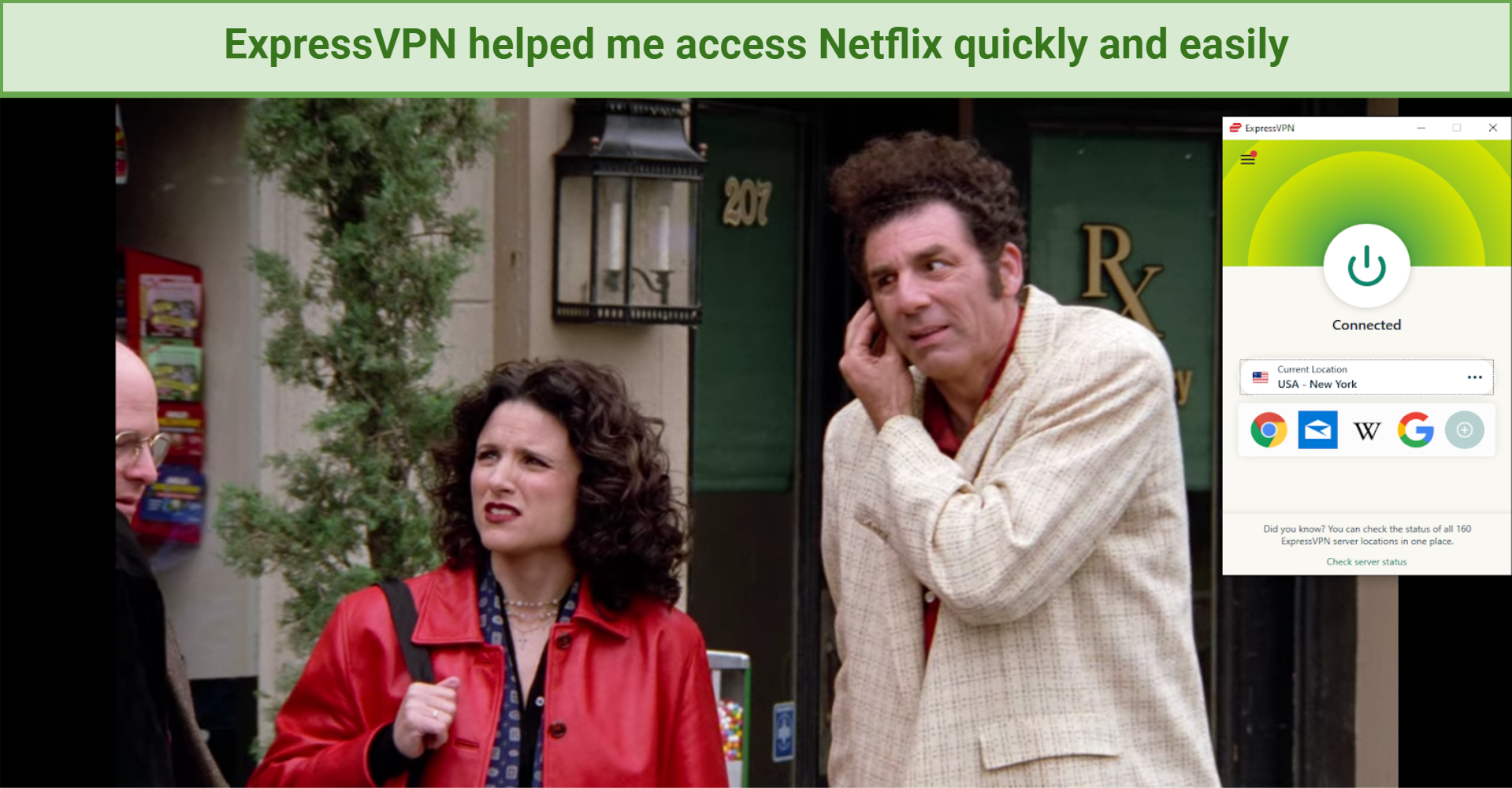 Screenshot of Netflix player unblocked with ExpressVPN