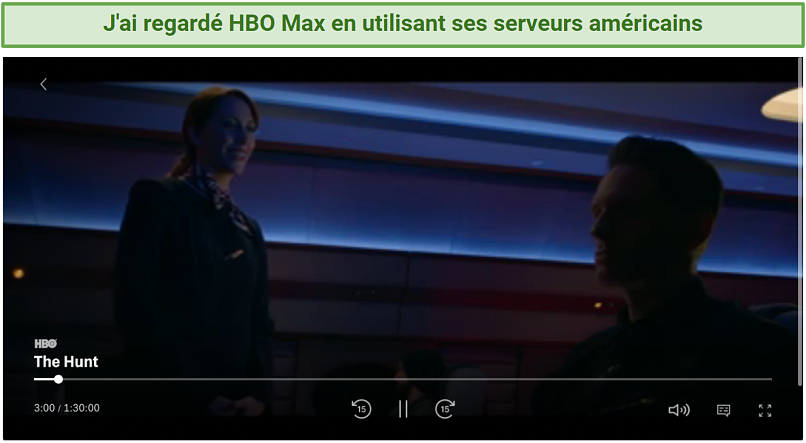 Graphic showing HBO Max streaming using Pure VPN