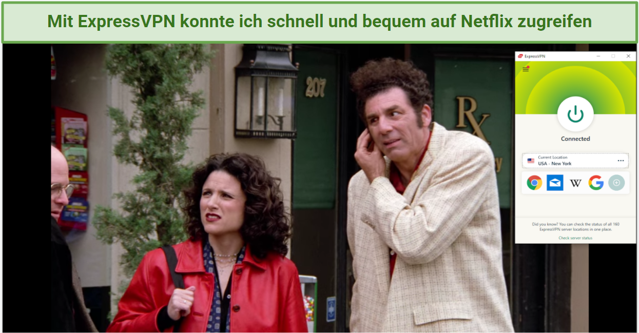 Screenshot des mit ExpressVPN entsperrten Netflix-Players