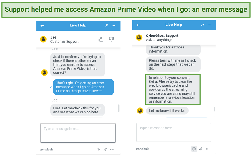 Cyberghost prime video top not working