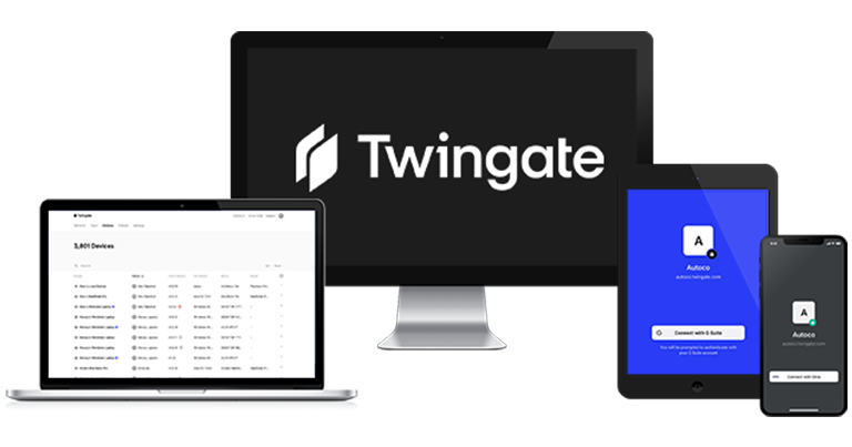 Small assortment of technological devices compatible with Twingate.
