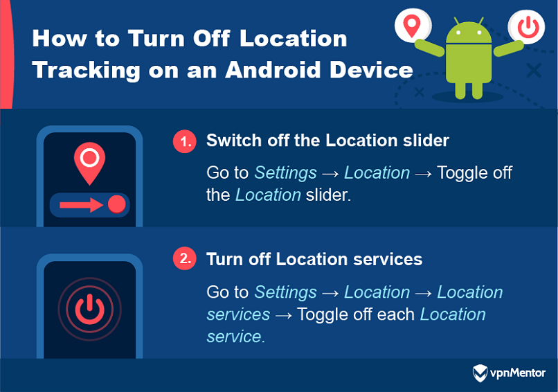 How to turn off location tracking on Android