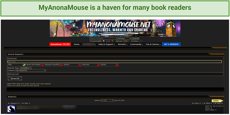 Image of MyAnonaMouse torrent search engine