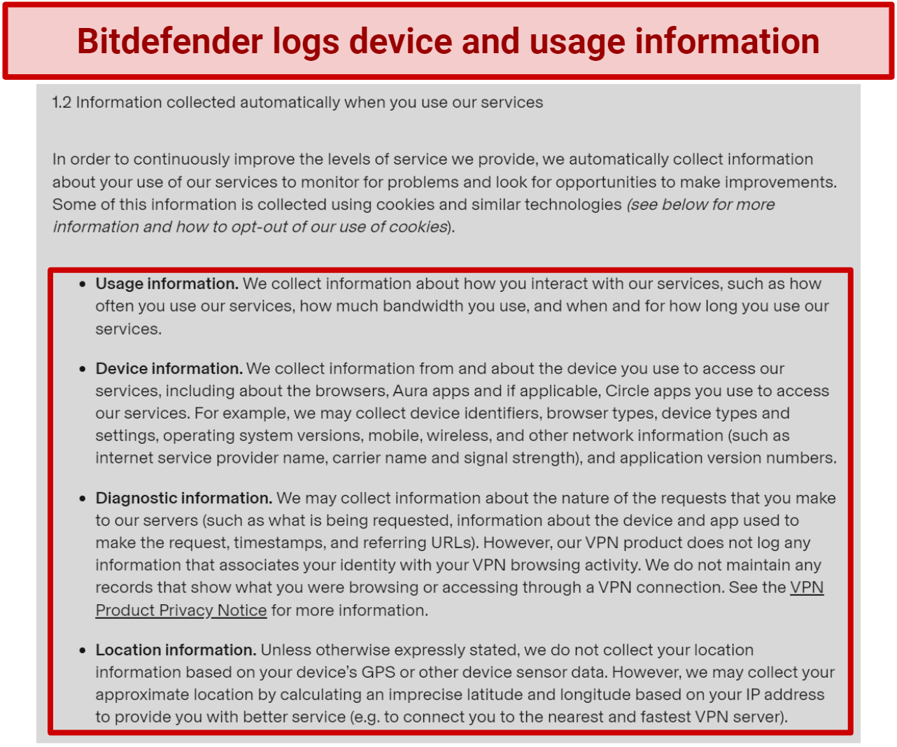 Captura de pantalla de bitdefender