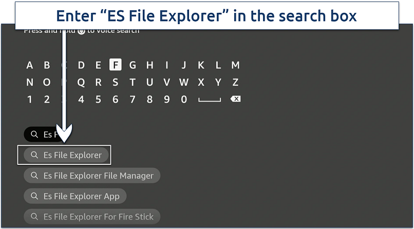 A screenshot showing ES File Explorer is available on Amazon Appstore