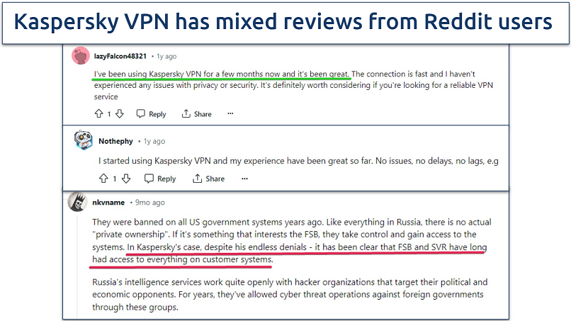 Kaspersky VPN vs ExpressVPN 2025