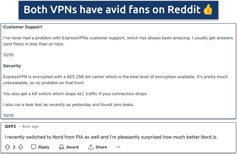 ExpressVPN vs NordVPN 2026