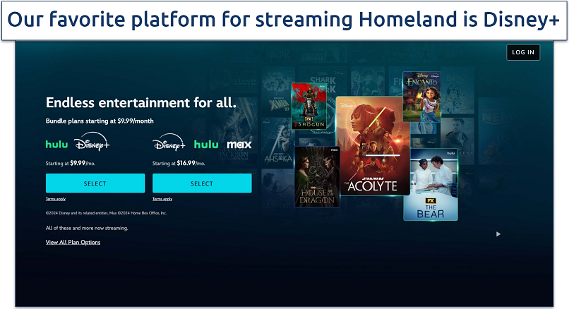 Screenshot of the Disney Plus login page
